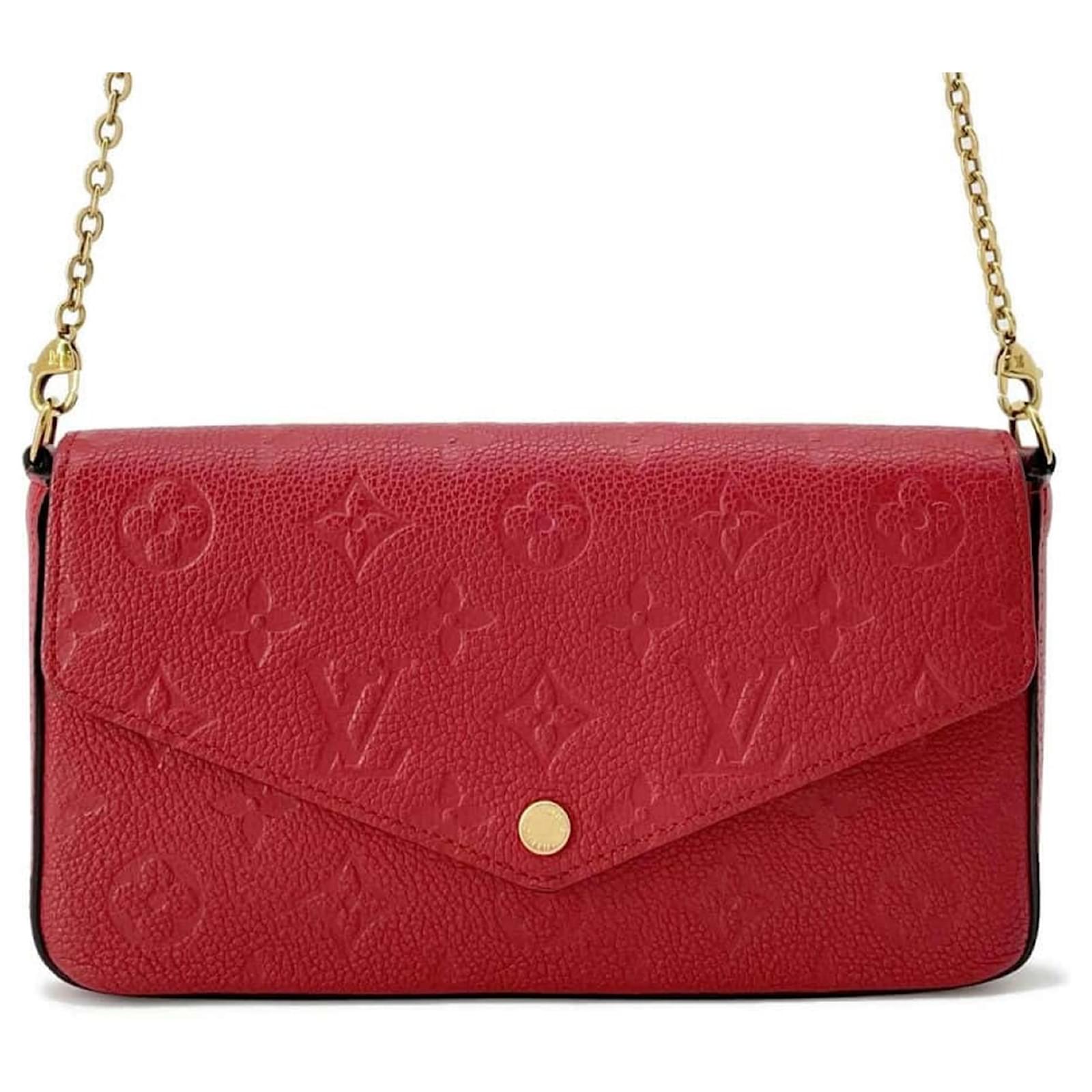Louis Vuitton Pochette Félicie Wallet Shoulder Bag - Red