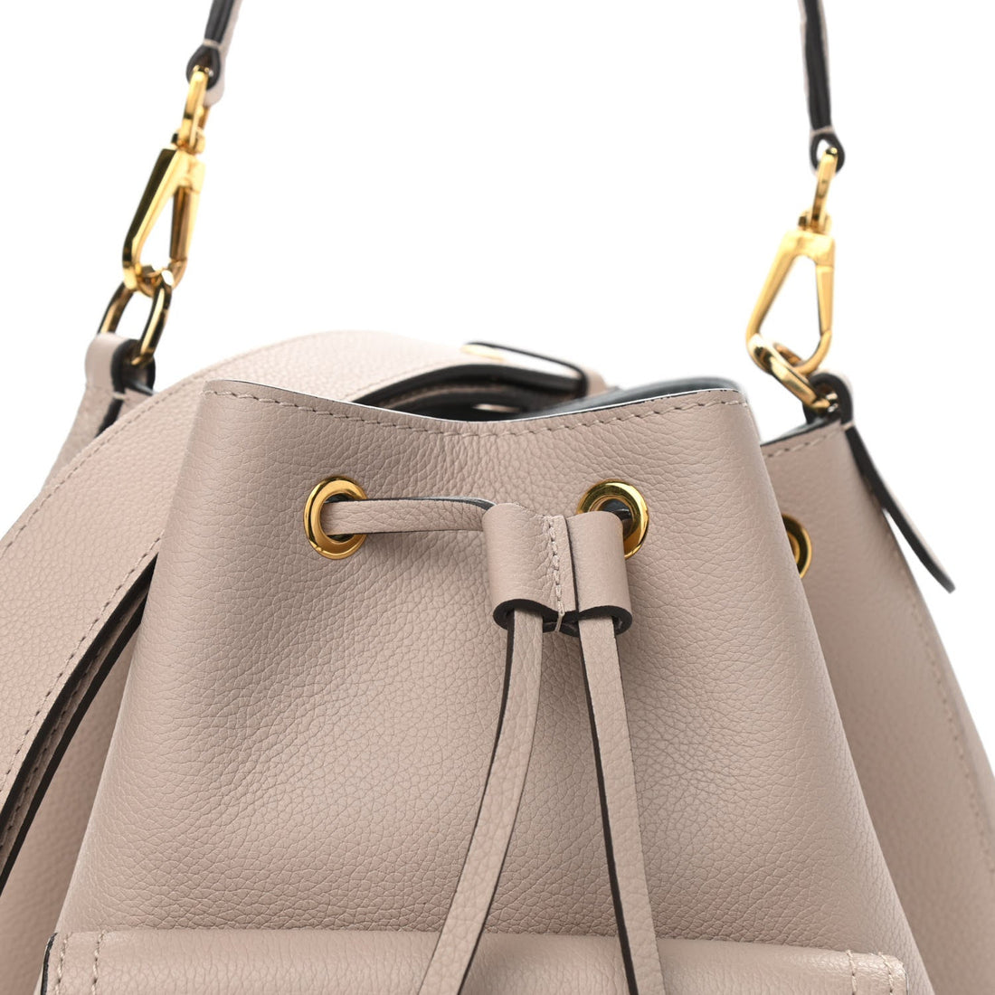 Louis Vuitton Lockme Bucket Shoulder Bag - Greige