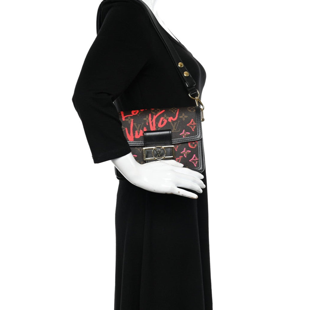 Louis Vuitton Fall In Love Mini Dauphine Shoulder Bag - Monogram Brown