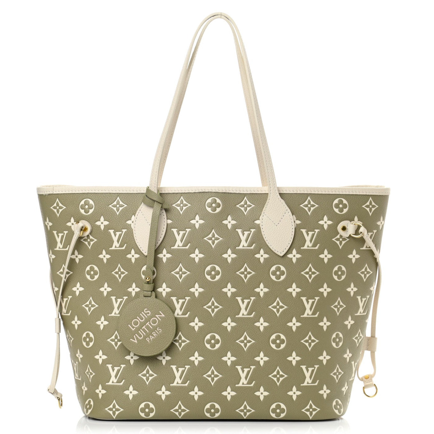 Louis Vuitton Spring In The City Neverfull MM - Khaki Beige and Cream