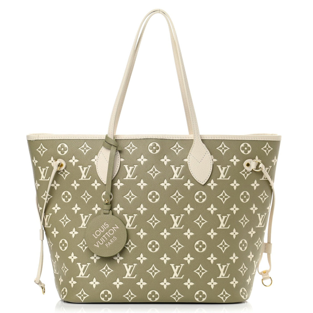 Louis Vuitton Spring In The City Neverfull MM - Khaki Beige and Cream
