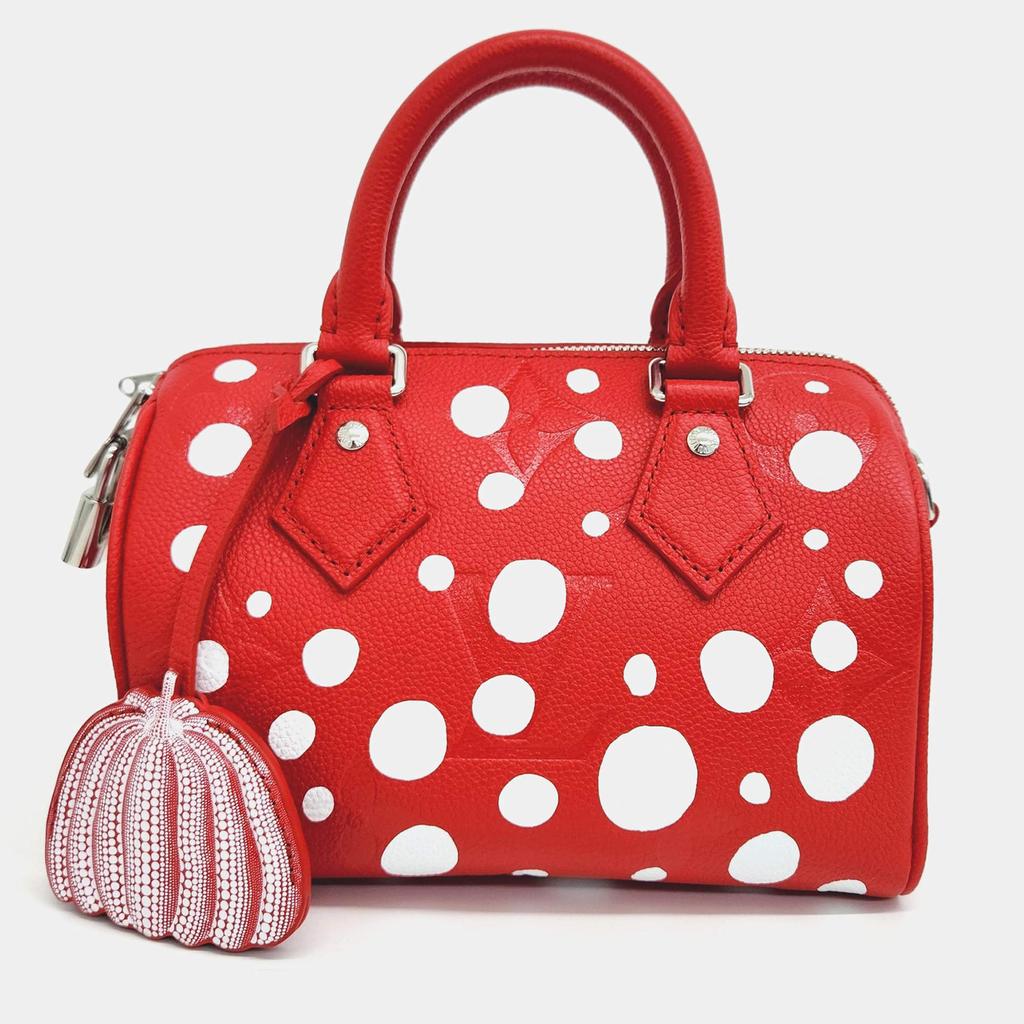 Louis Vuitton x Yayoi Kusama Speedy 20 Bandoulière Handbag - Red