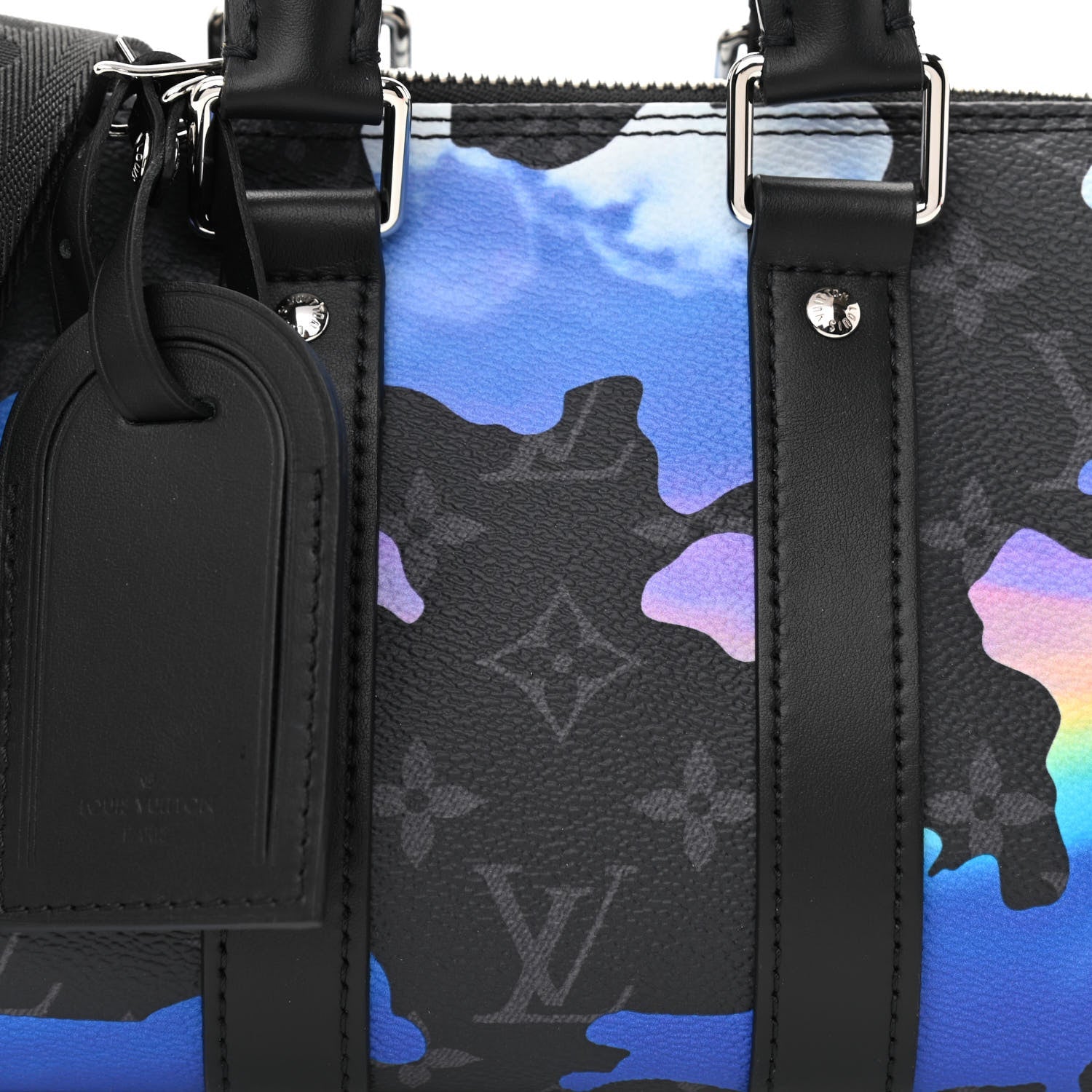 Louis Vuitton Monogram Eclipse Keepall Bandoulière 25 Handbag - Sunrise