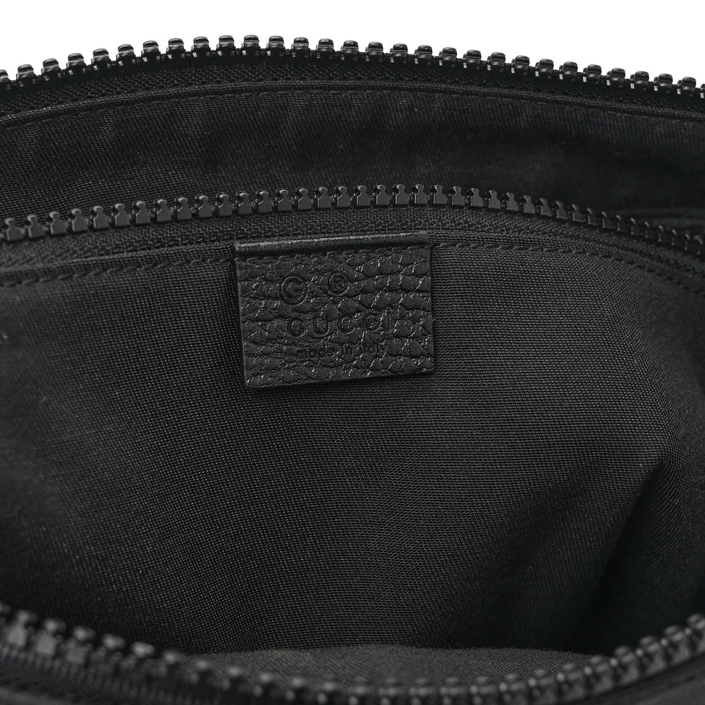 Gucci Guccissima Signature Messenger Bag – Black