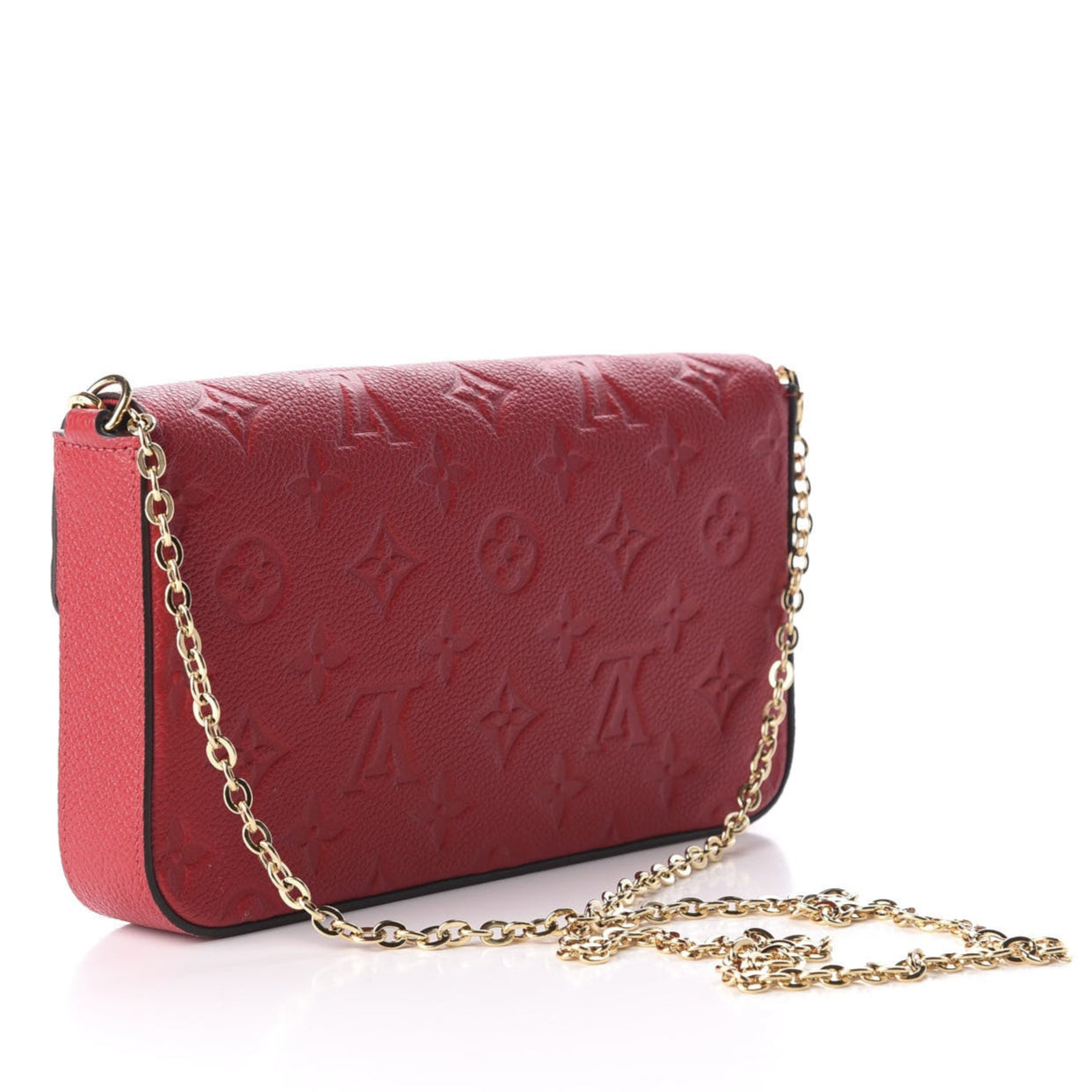 Louis Vuitton Pochette Félicie Wallet Shoulder Bag - Red