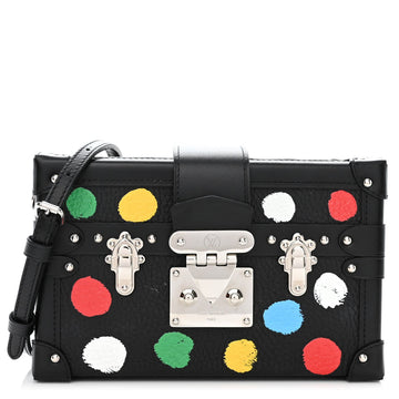 Louis Vuitton x Kusama Yayoi Taurillon Petite Malle Crossbody Bag - Black