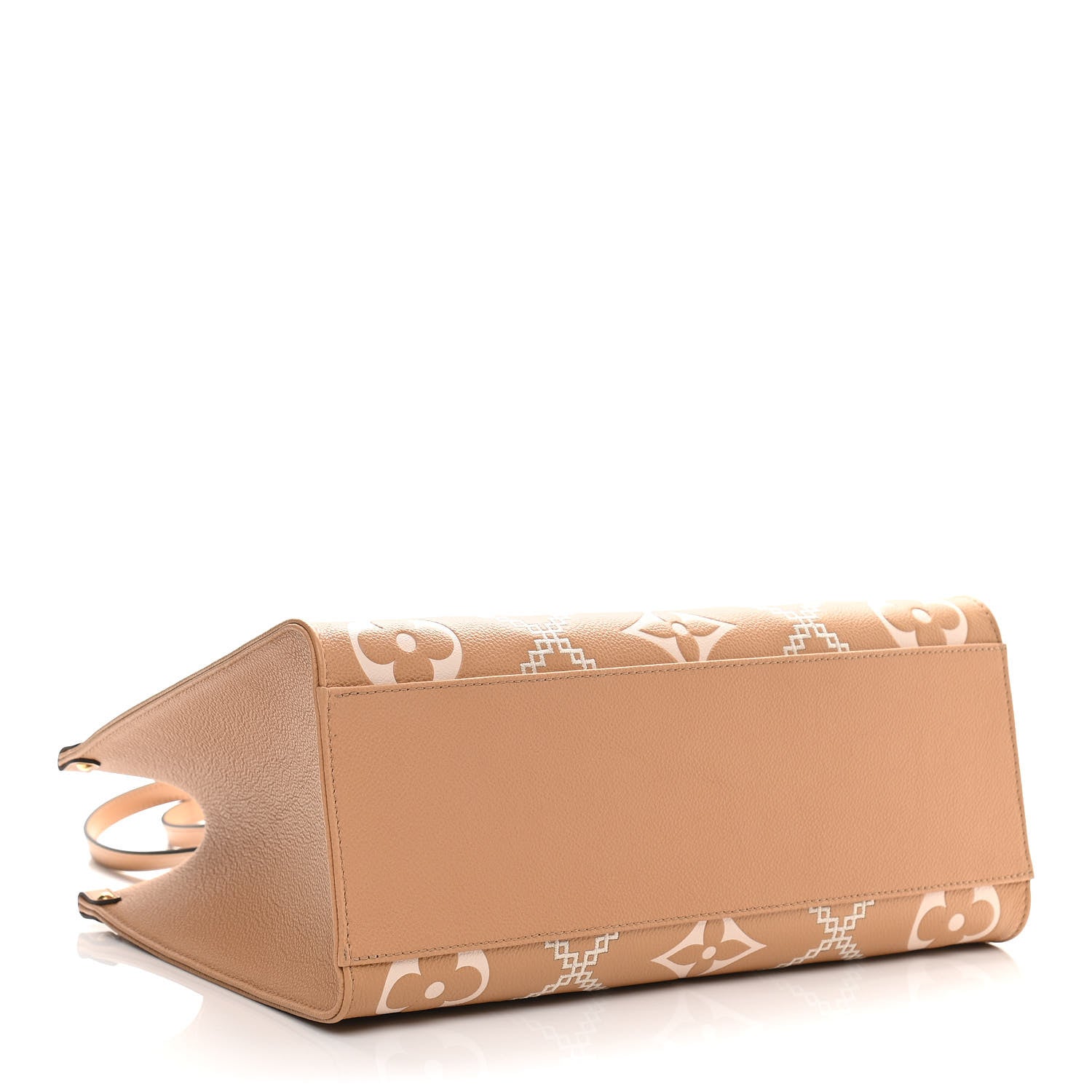 Louis Vuitton Empreinte Monogram Giant Broderies OnTheGo MM Tote Bag - Light Brown