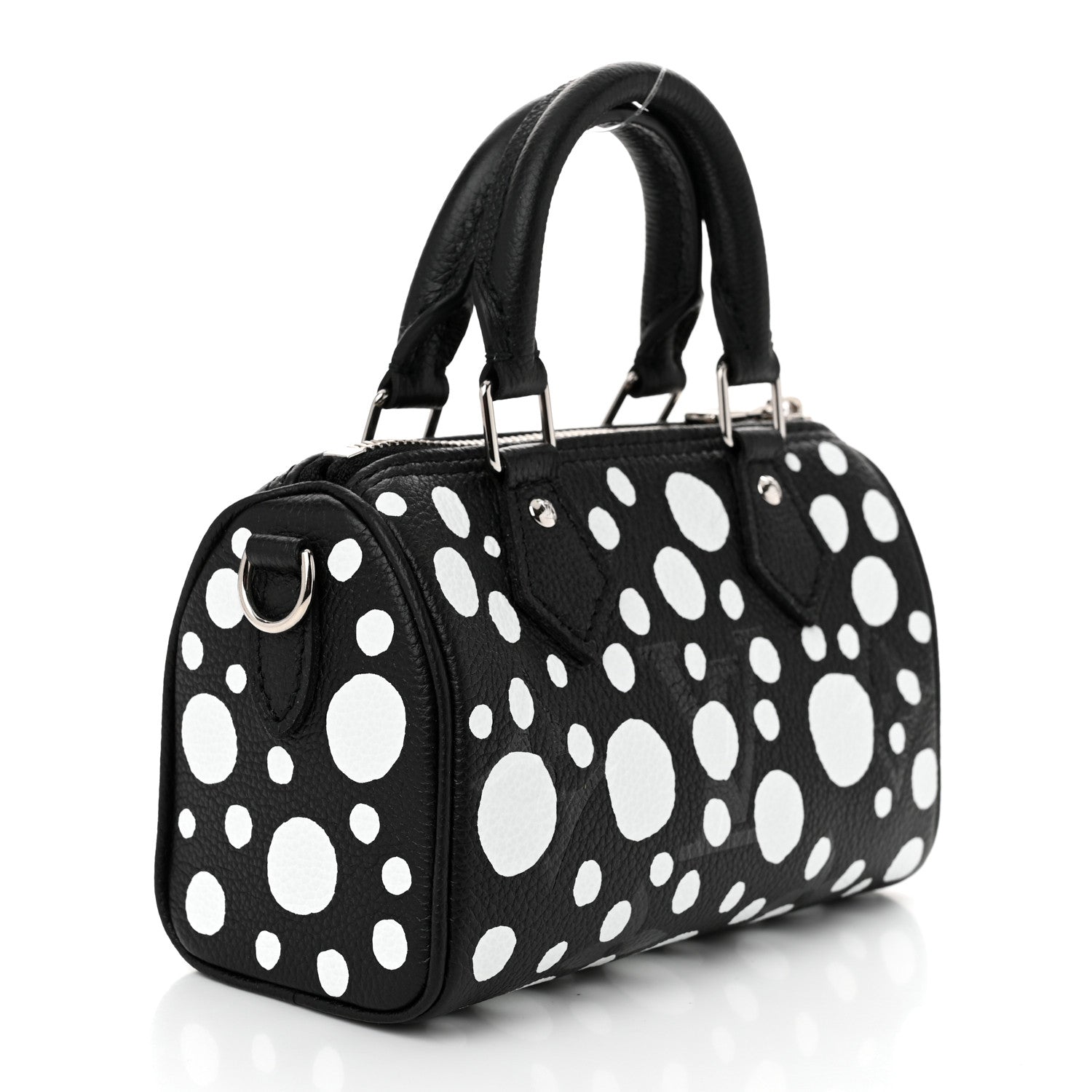 Louis Vuitton x Yayoi Kusama Nano Speedy Bandouliere Handbag - Black