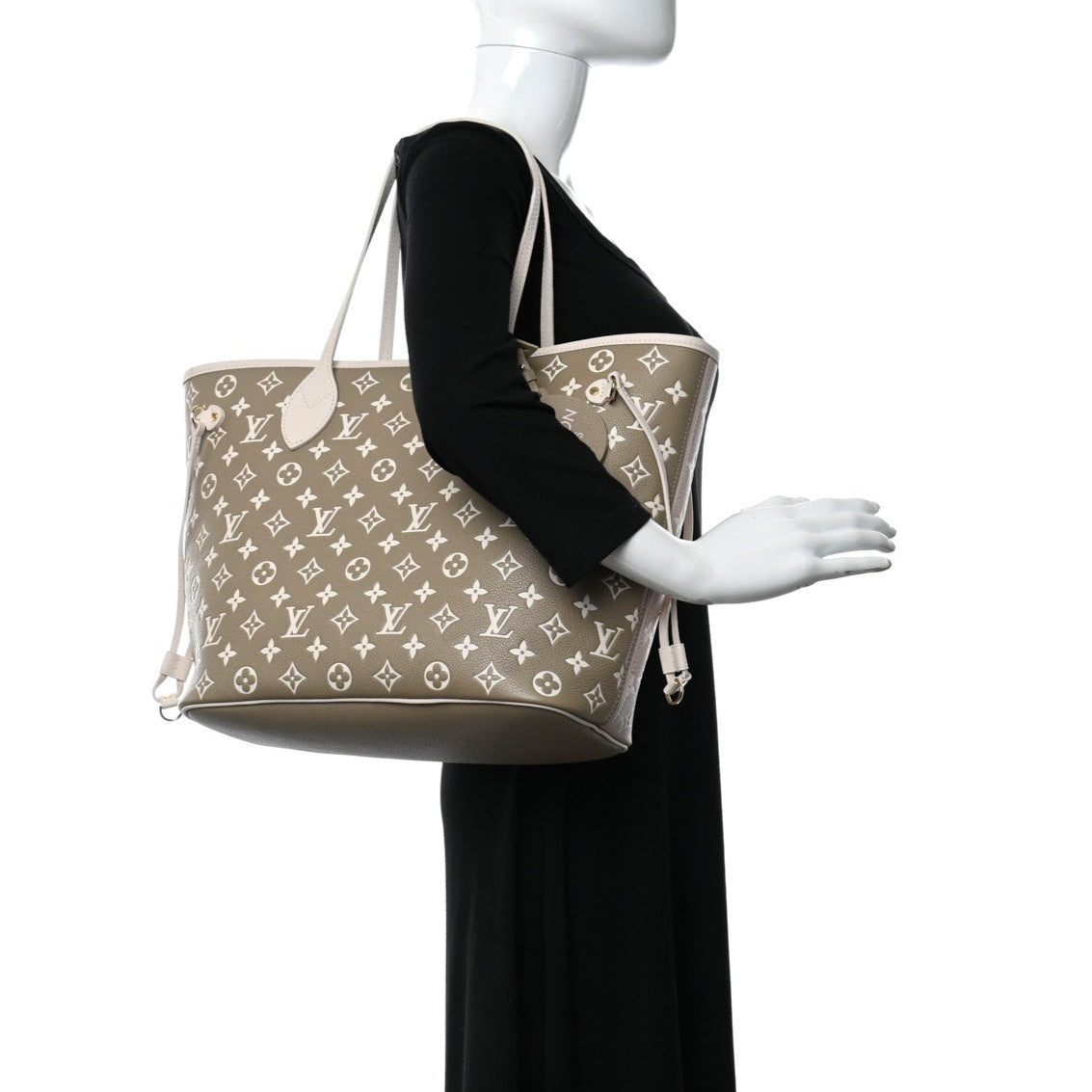 Louis Vuitton Spring In The City Neverfull MM - Khaki Beige Cream