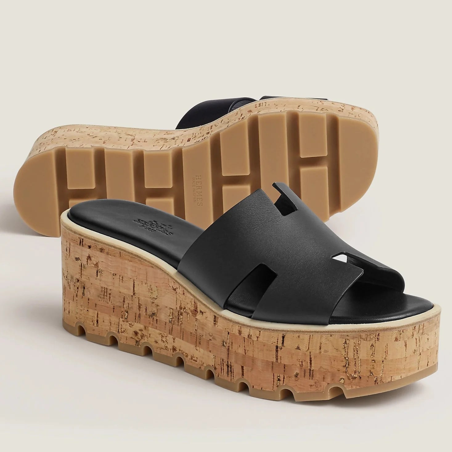 Hermes Eze 30 Sandals - Black