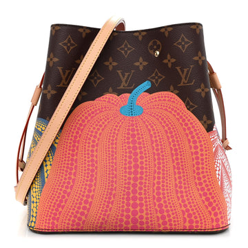 Louis Vuitton x Yayoi Kusama Pumpkin NéoNoé MM Bucket Bag - Brown