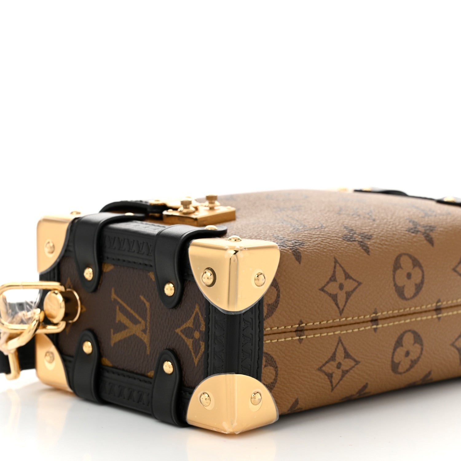 Louis Vuitton Reverse Monogram Side Trunk Bag - Brown