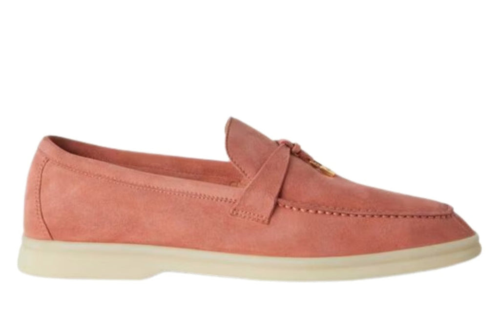 Loro Piana Summer Charms Suede Loafers - Wild Mauve (015)