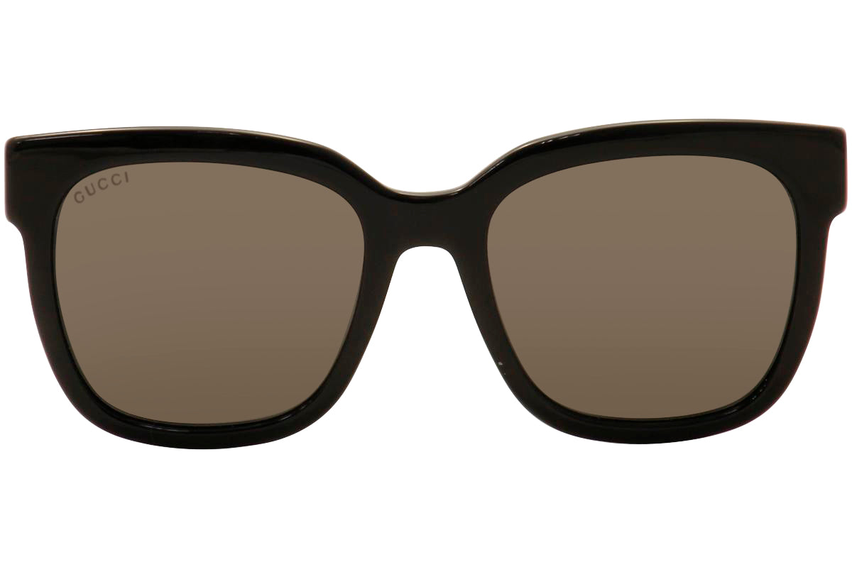 Gucci GG0034S Rectangular Frame Black Sunglasses