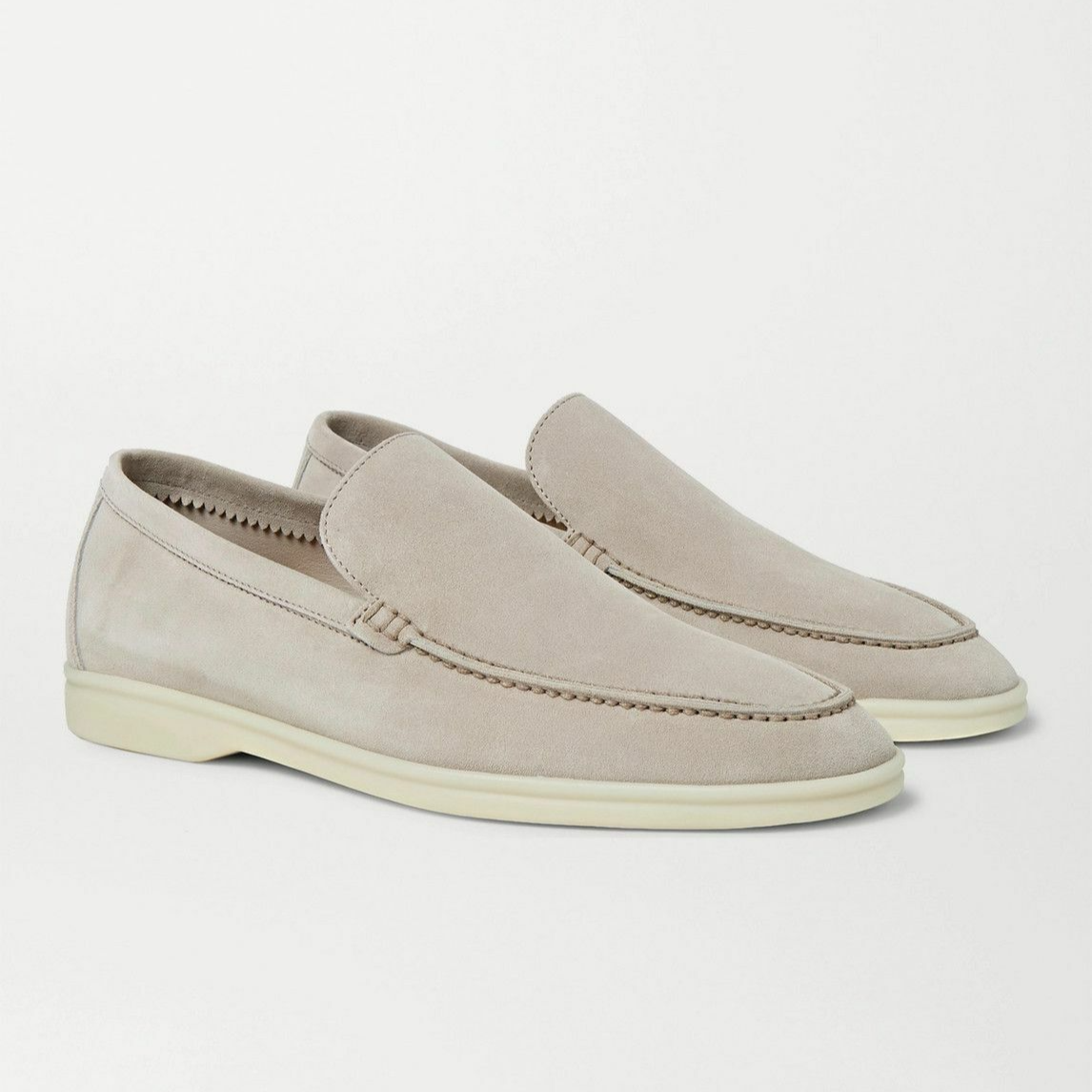 Loro Piana Summer Walk Suede Loafer – Sand