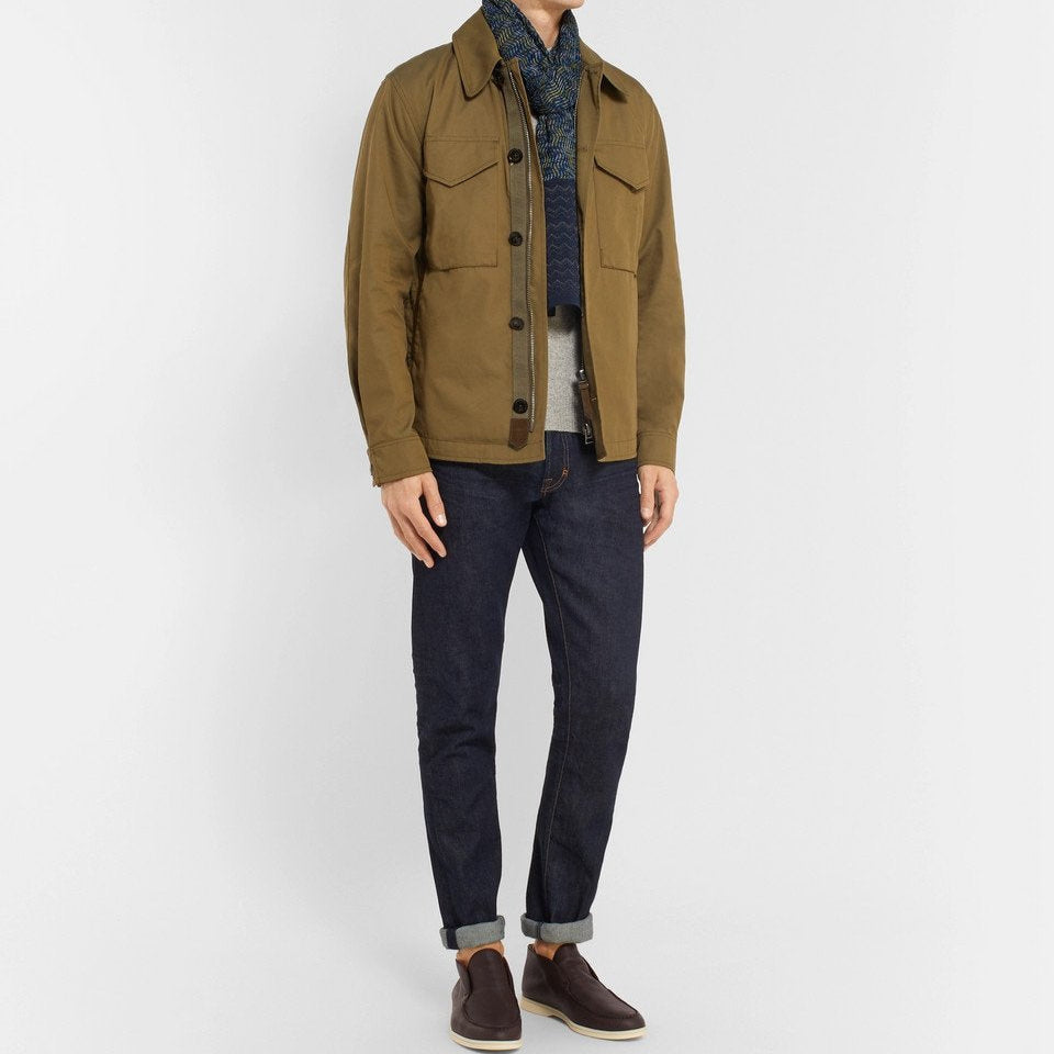 Loro Piana Open Walk Full-Grain Leather Boots –  Dark Brown (146)