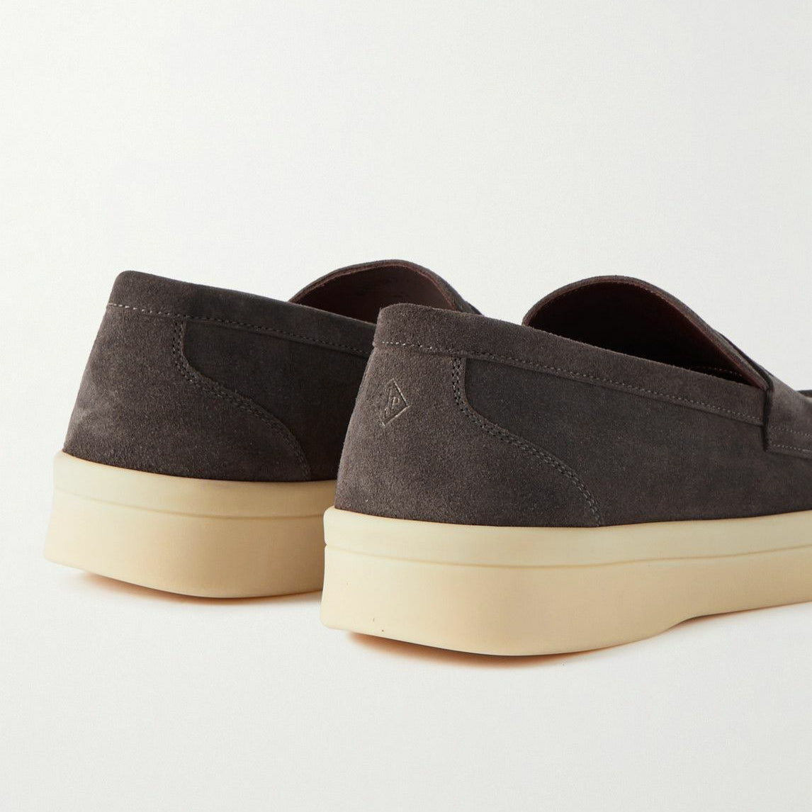 Loro Piana Summer Walk Suede Penny Loafers - Brown (208)