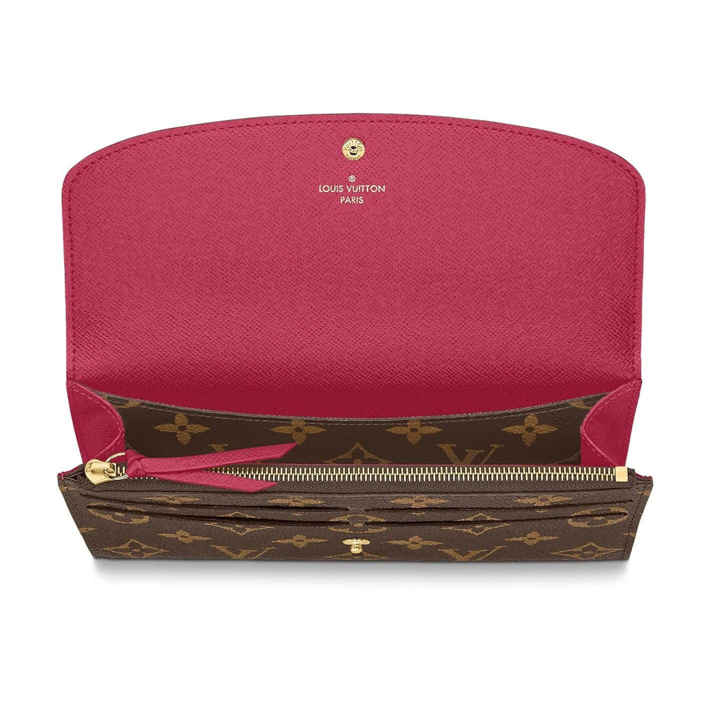 Louis Vuitton Monogram Canvas Emilie Wallet - Fuchsia