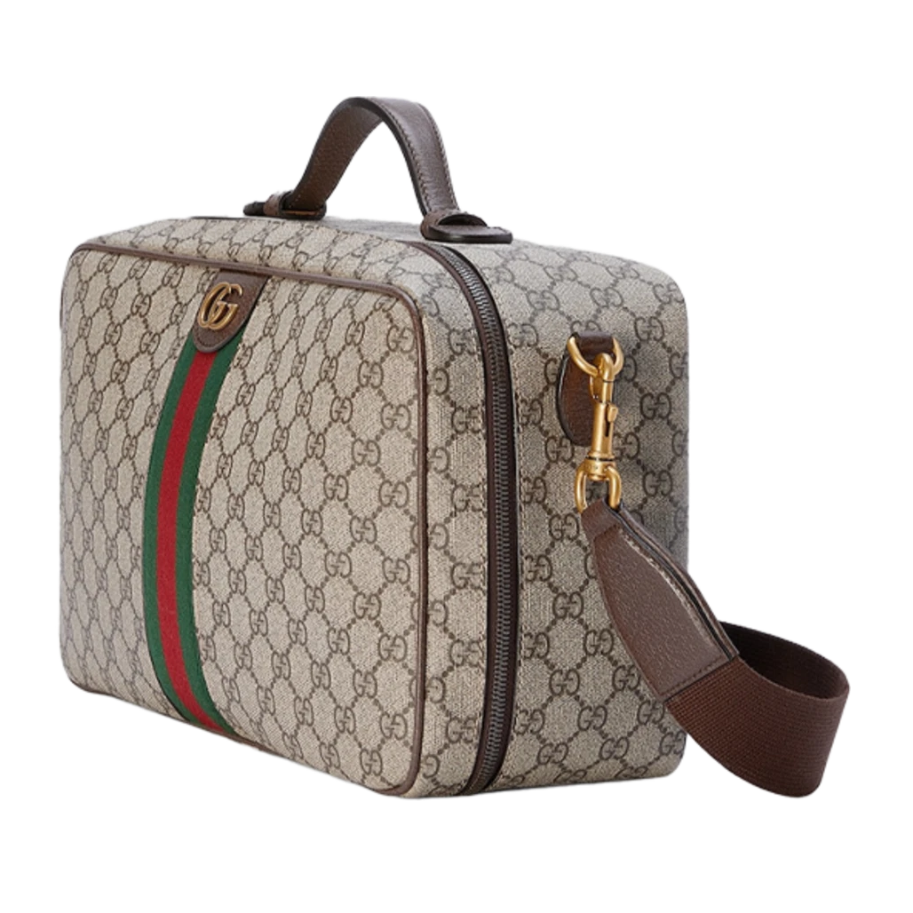 Gucci Ophidia GG Supreme Canvas Shoe Case Bag – Beige