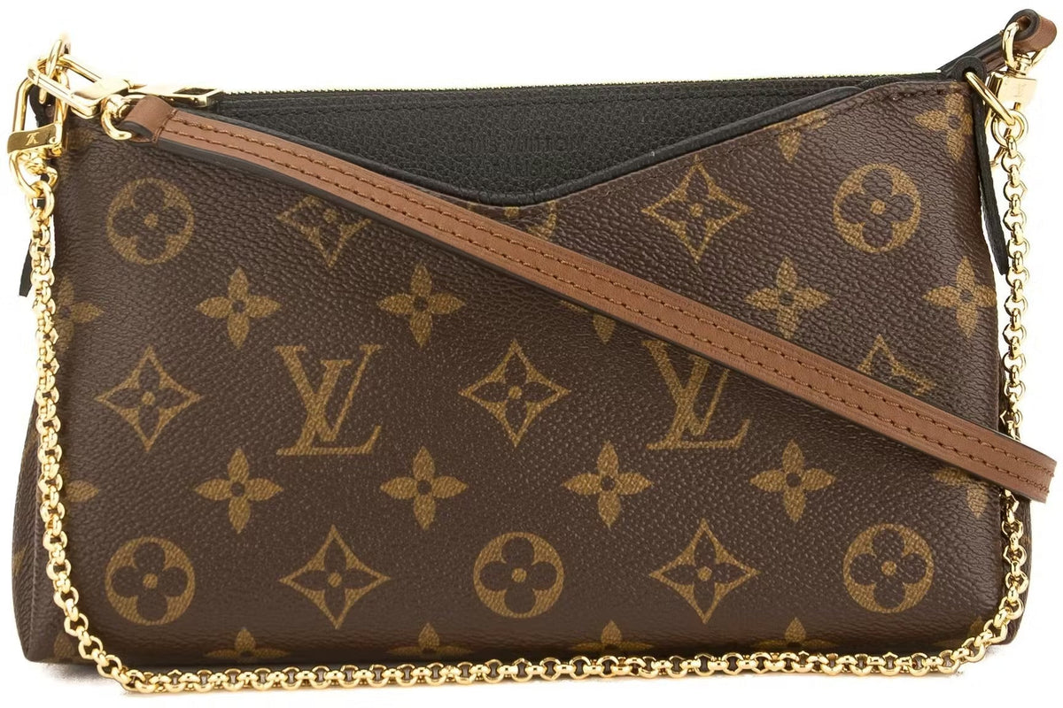 Louis Vuitton Monogram Pallas Chain Shoulder Bag – Brown