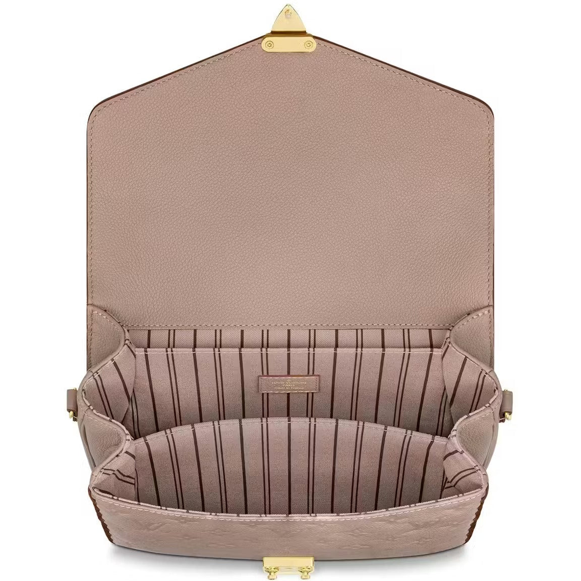 Louis Vuitton Monogram Empreinte Pochette Metis Handbag - Beige