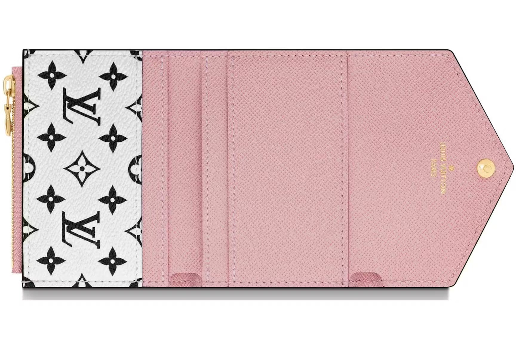 Louis Vuitton Monogram Zoe Tri Fold Wallet - Red