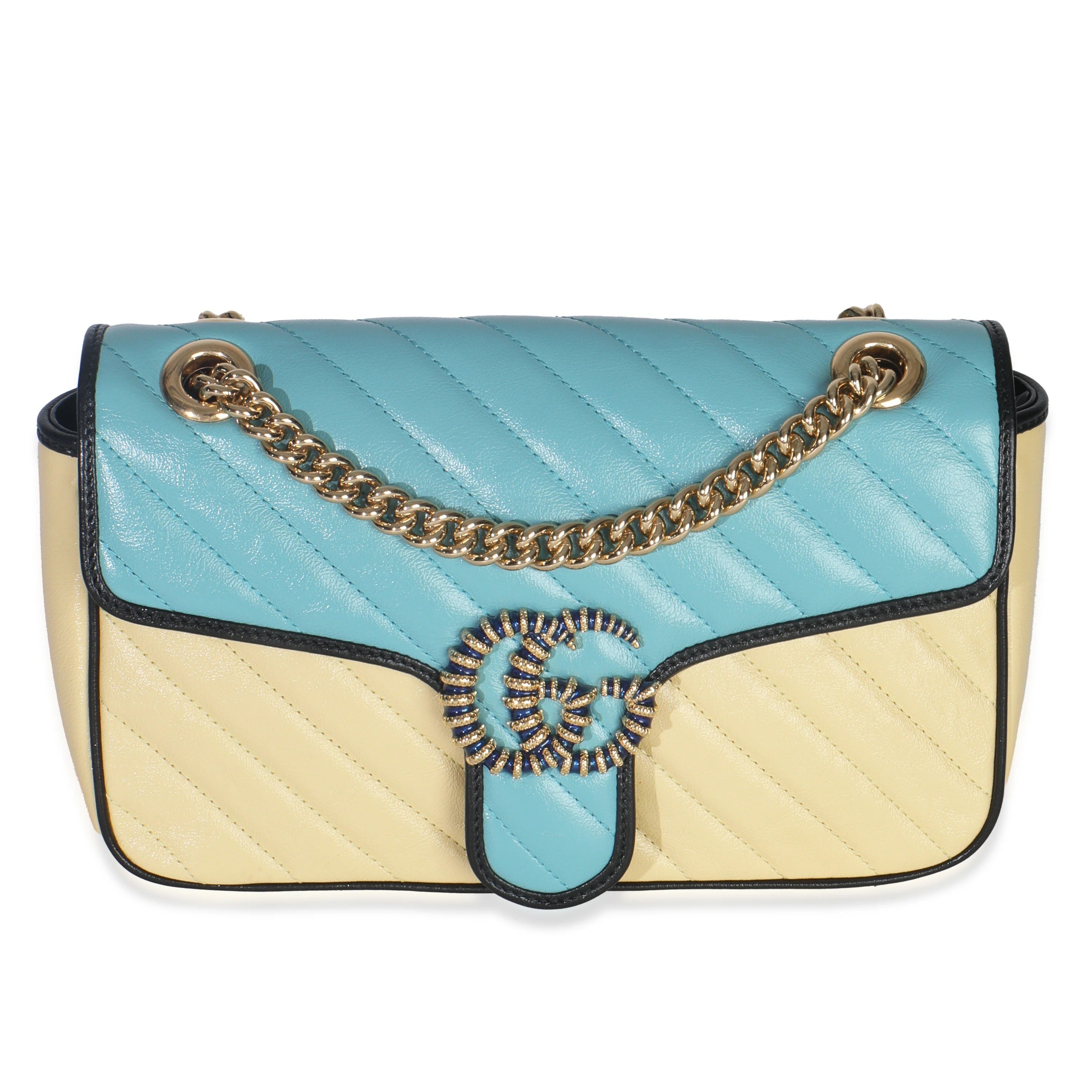 Gucci GG Marmont Small Shoulder Bag – Blue