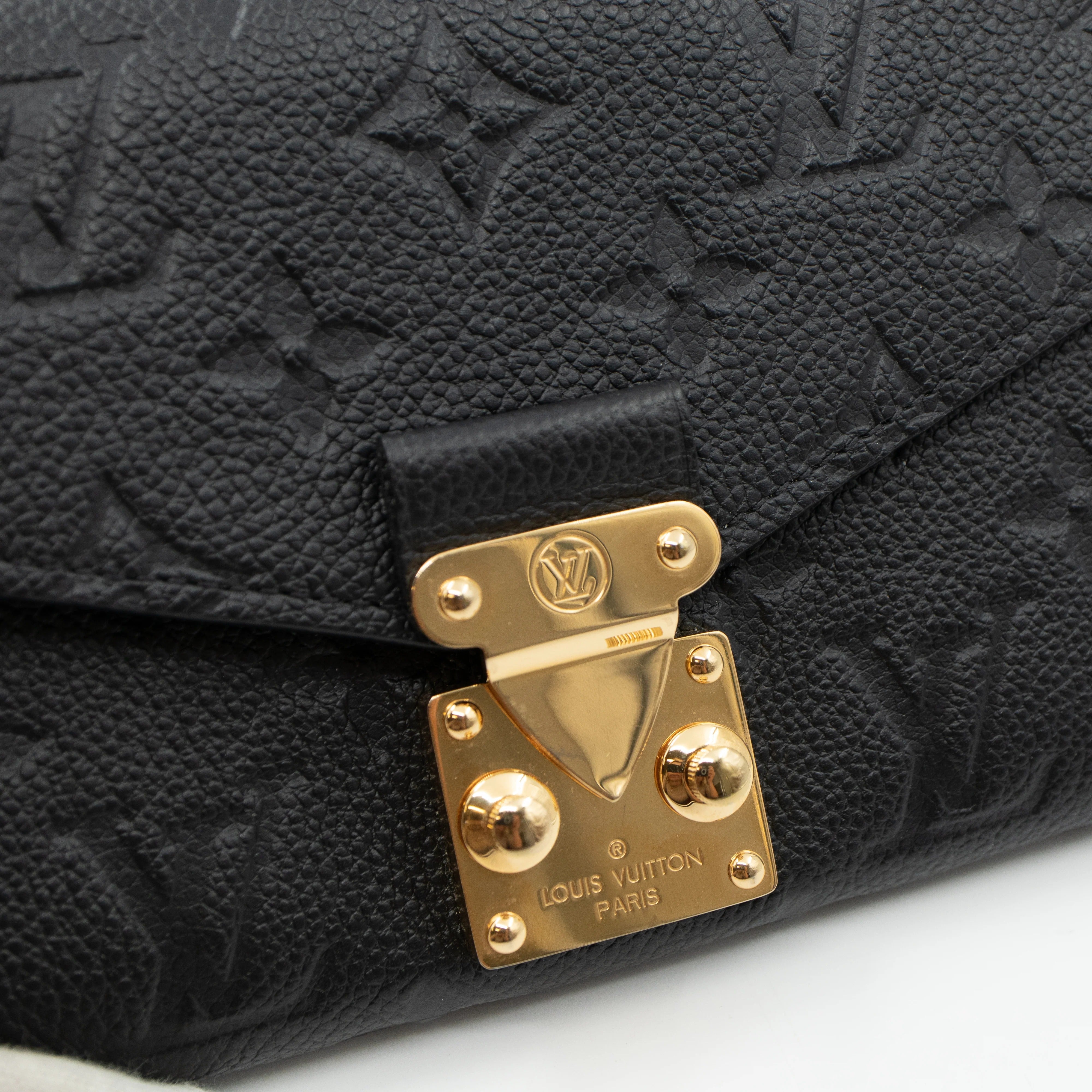 Louis Vuitton Monogram Empreinte Metis Wallet - Black