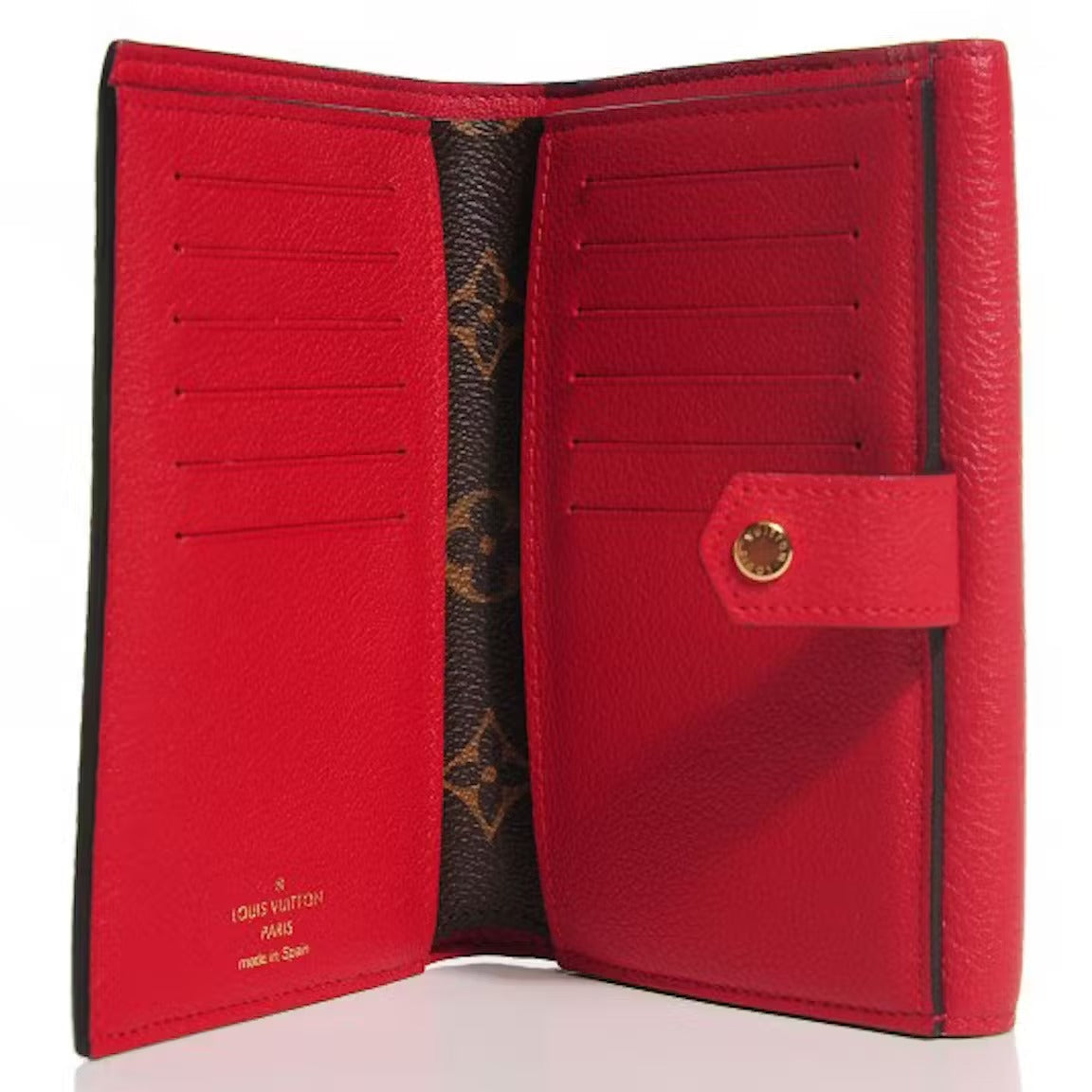 Louis Vuitton Compact Wallet Pallas - Red & Brown