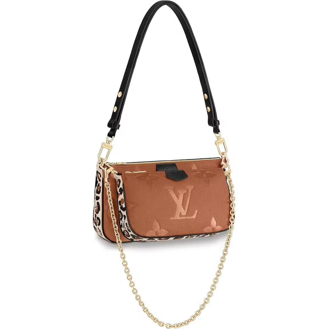 Louis Vuitton Wild At Heart Multi Pochette Accessoires Crossbody Bag - Caramel Brown