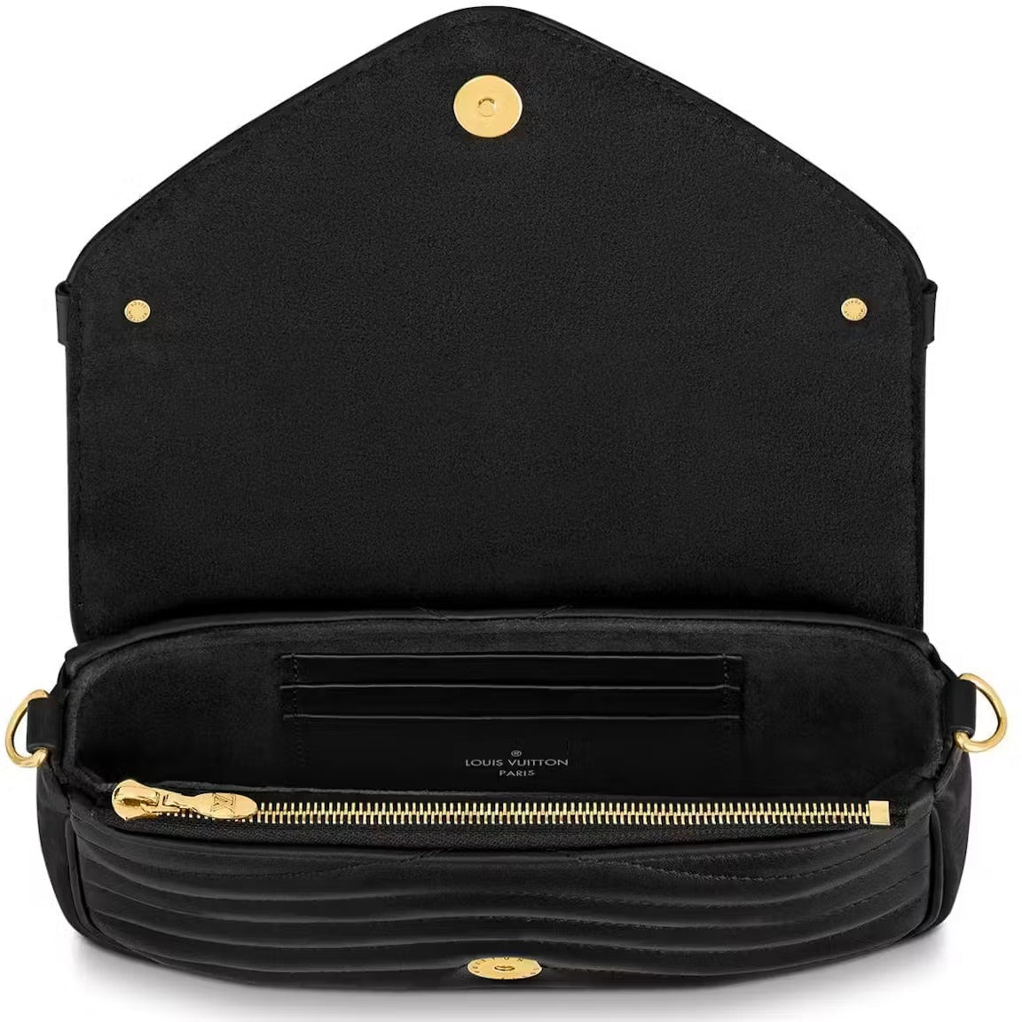 Louis Vuitton New Wave Chain Pochette Crossbody Bag - Black