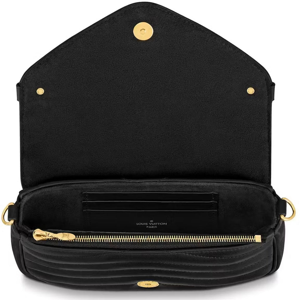 Louis Vuitton New Wave Chain Pochette Crossbody Bag - Black