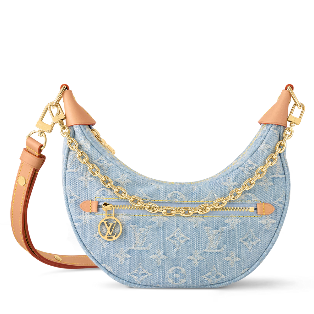 Louis Vuitton LV By The Pool Loop Monogram Denim Shoulder Bag – Sky Blue