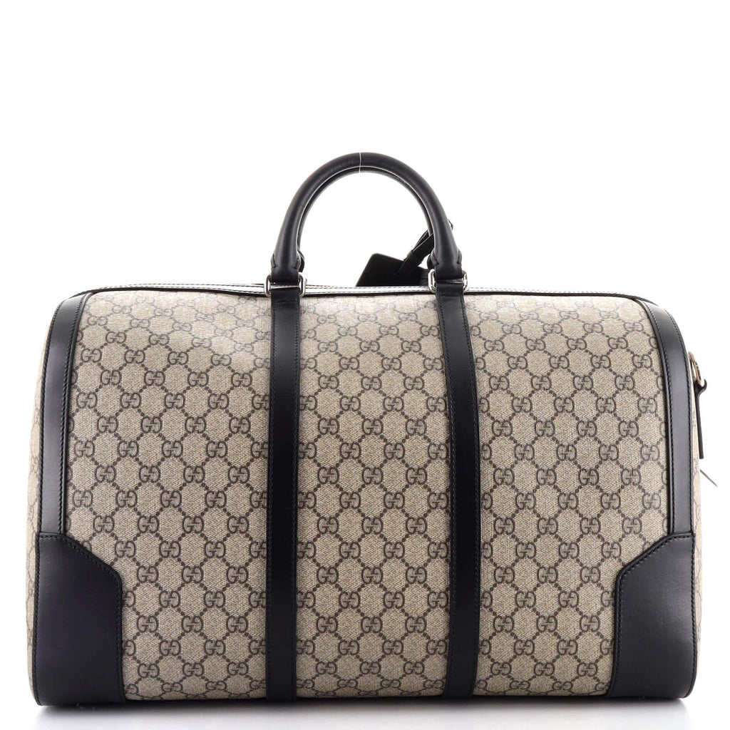 Gucci GG Supreme Canvas Medium Duffel Bag – Beige