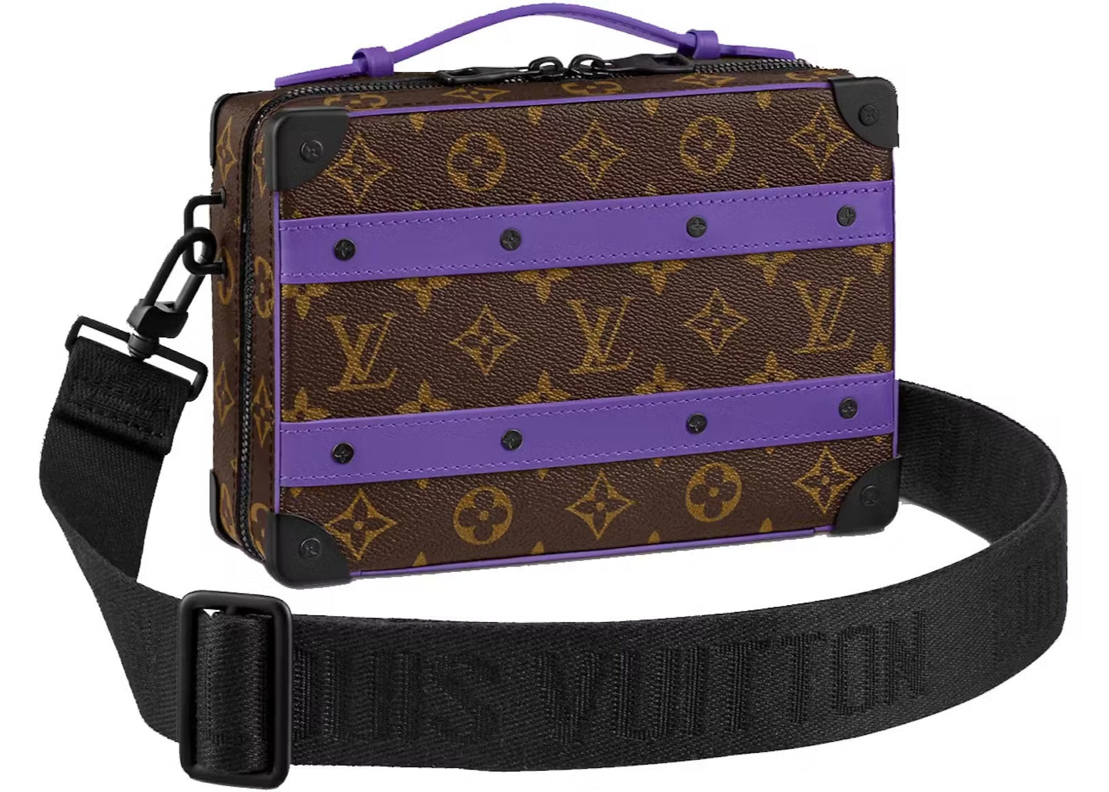 Louis Vuitton Monogram Macassar Handle Soft Trunk - Purple