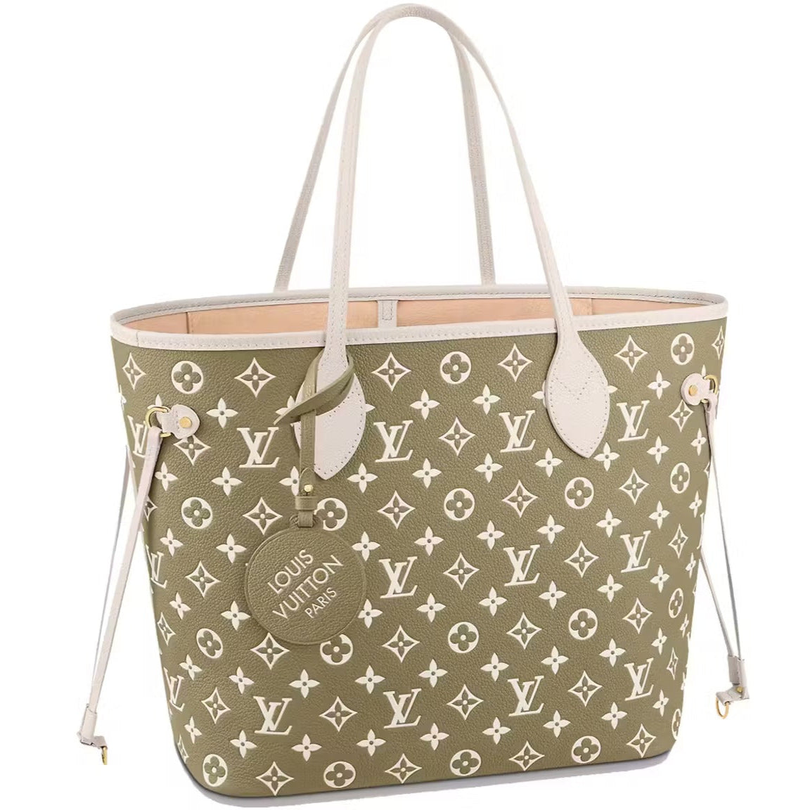 Louis Vuitton Spring In The City Neverfull MM - Khaki Beige Cream