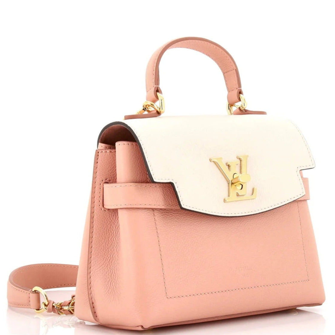 Louis Vuitton LockMe Ever BB Handbag - Rose and White