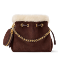 Louis Vuitton Cozygram Suede Leather Bella Tote Bag – Chocolat