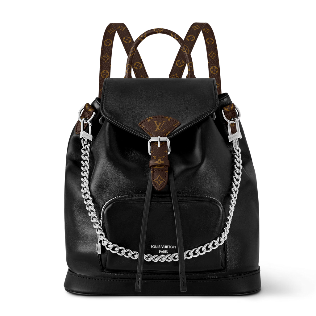 Louis Vuitton Lambskin Montsouris Vibe PM Bagpack – Black