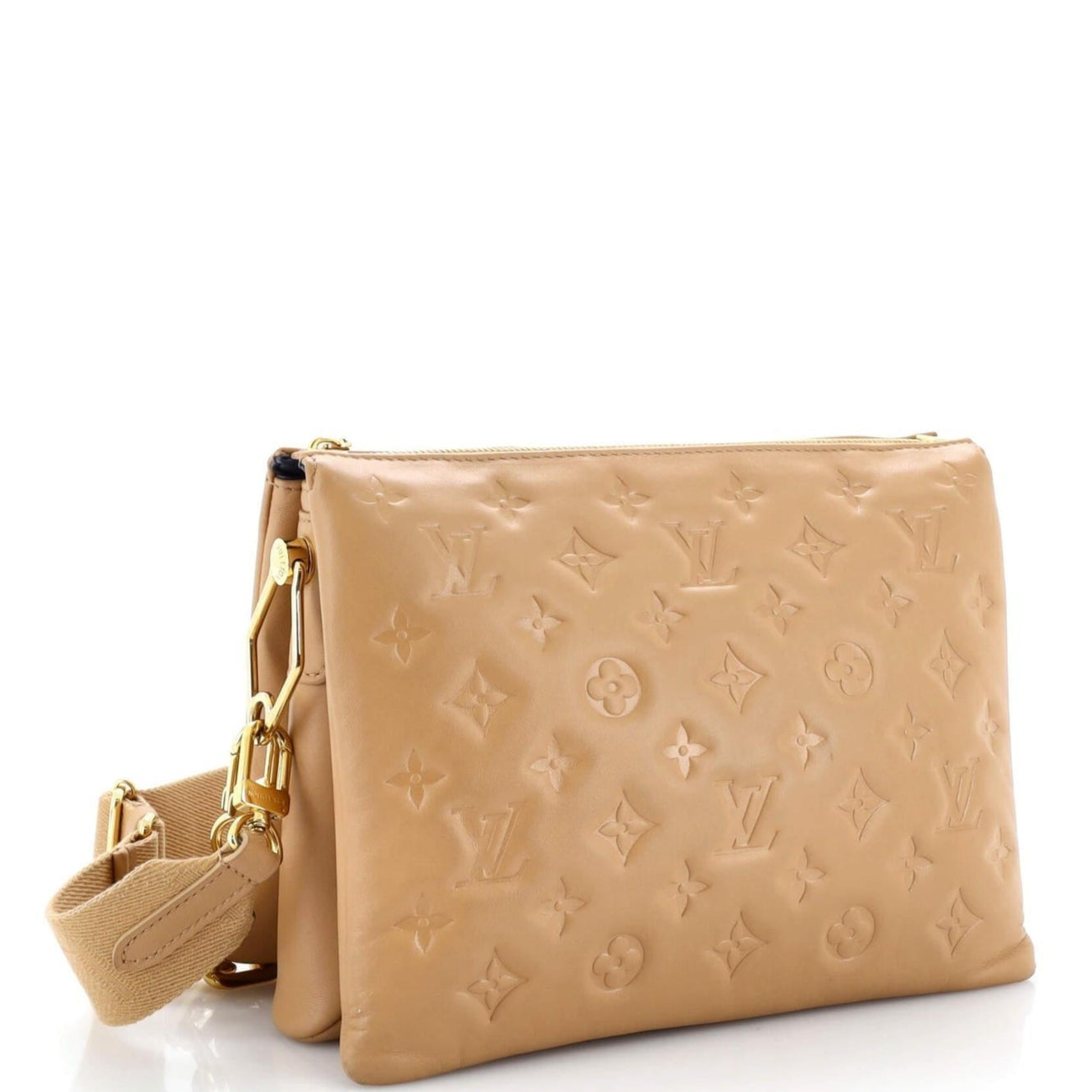 Louis Vuitton Coussin PM Puffy Lambskin Shoulder Bag - Camel