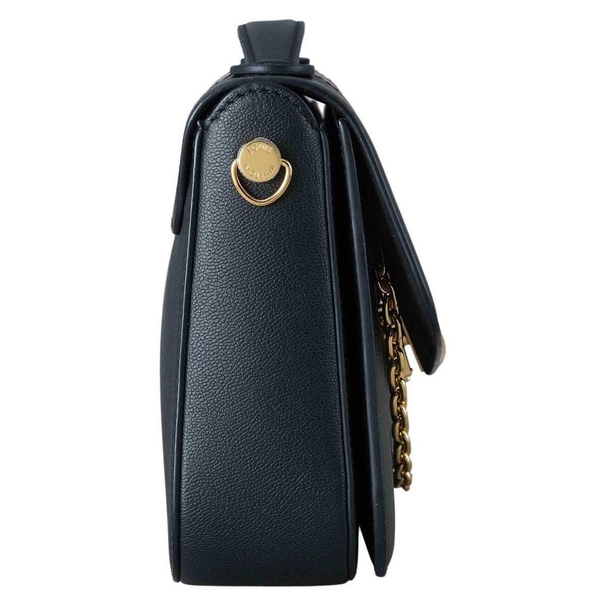 Louis Vuitton Calfskin Monogram Very Messenger Handbag - Black