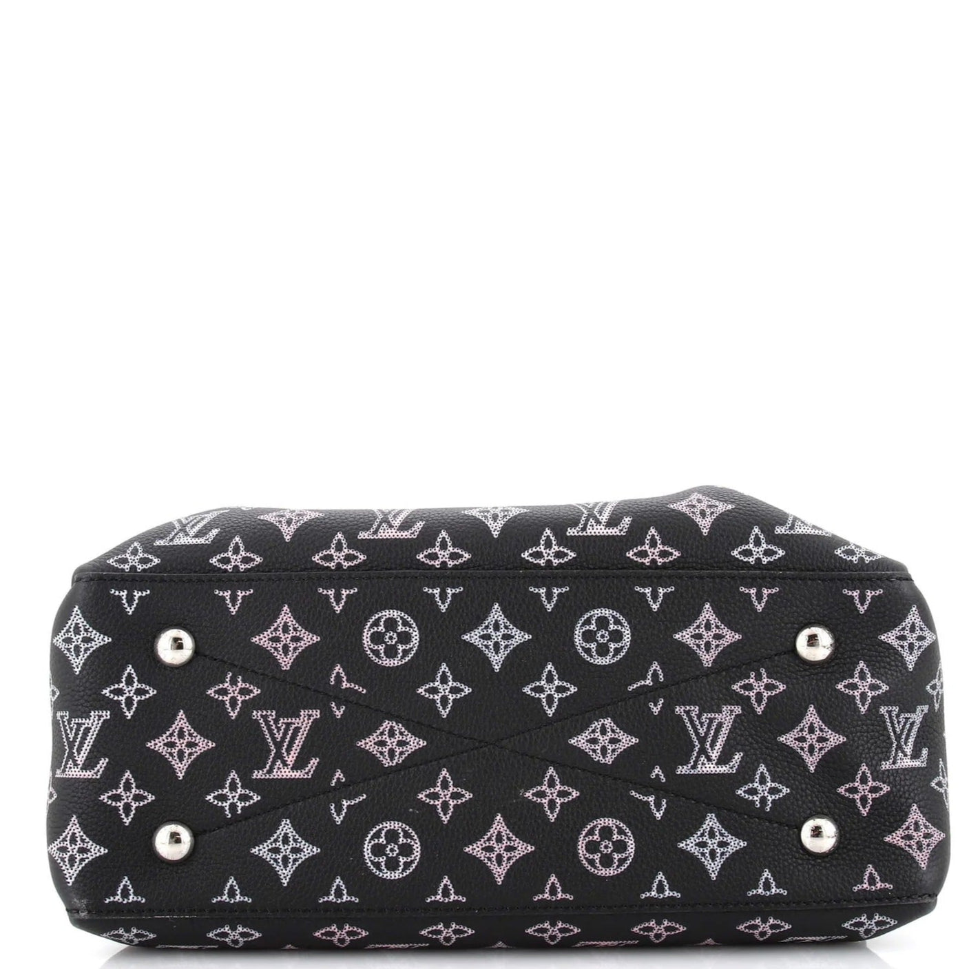 Louis Vuitton Mahina Leather Bella Tote Handbag - Black