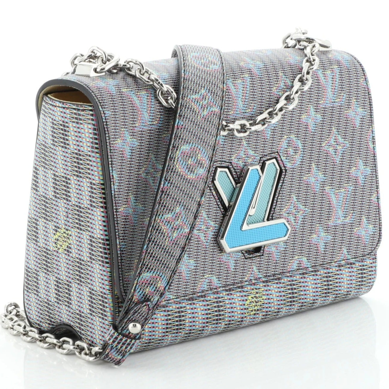 Louis Vuitton Monogram Pop Twist MM - Blue Damier