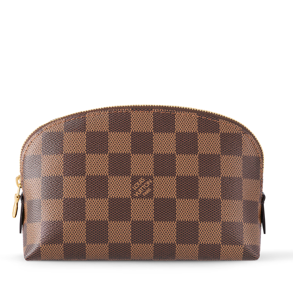 Louis Vuitton Damier Ebene Canvas Cosmetic Pouch PM – Brown