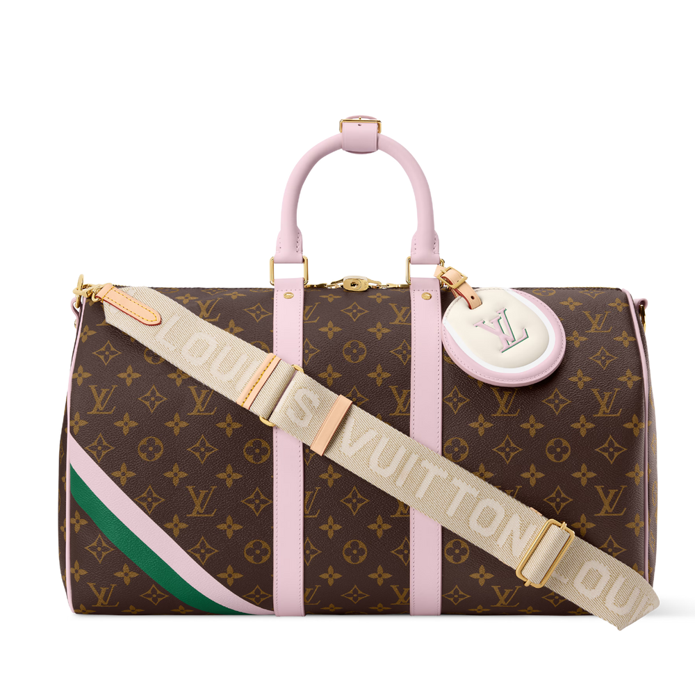 Louis Vuitton Monogram Canvas Keepall Bandoulière 45 Duffle Bag – Brown
