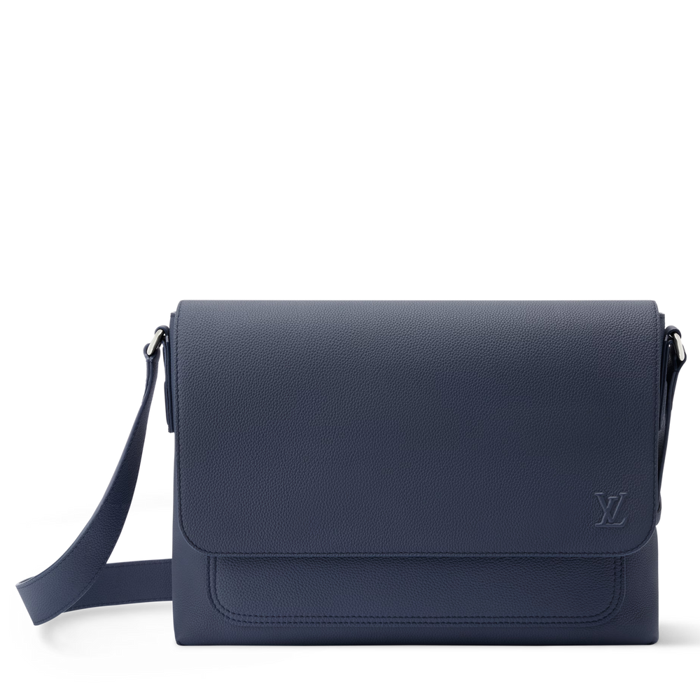 Louis Vuitton Calfskin Speed Messenger Bag – Navy Blue