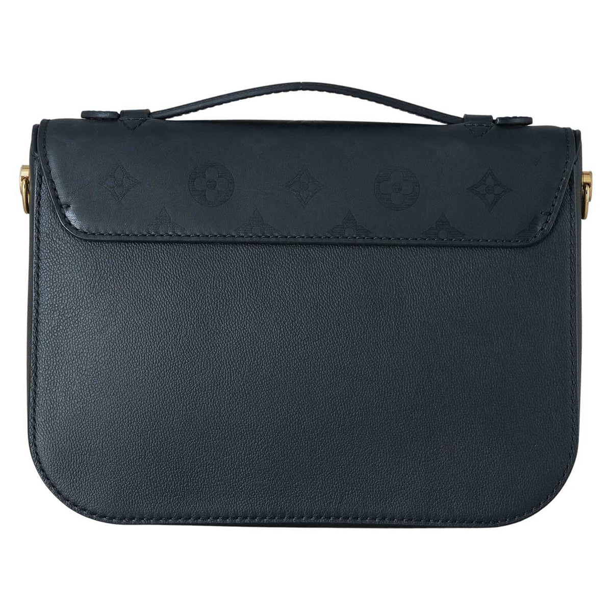 Louis Vuitton Calfskin Monogram Very Messenger Handbag - Black