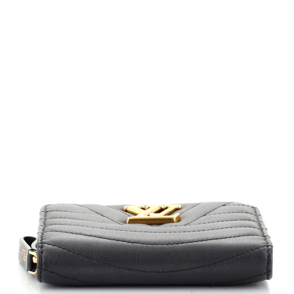 Louis Vuitton New Wave Quilted Leather Compact Wallet - Black