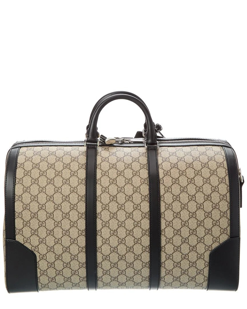Gucci GG Supreme Canvas Medium Duffel Bag – Beige