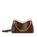 Louis Vuitton LV Ski Monogram Shearling CarryAll BB Handbag – Brown